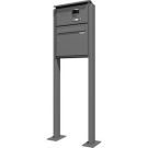 Ritto RGE1383120 Letterbox Freestanding Vertical Video, Pur, Stainless Steel