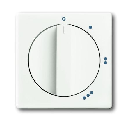 Busch-Jaeger 2542 DR/01-884 central plate, with rotary handle, with print studio white matt