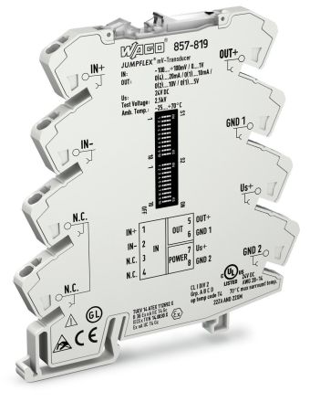 Wago 857-819 Millivolt 24V DC measuring transducer