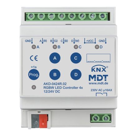 MDT AKD-0424R.02 KNX LED dimming actuator REG | 4/8 A