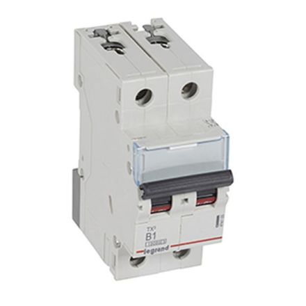 Legrand 404105 Circuit breaker TX3 B1A 2P 10KA 2M