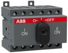 ABB Stotz-Kontakt OT16F3C, load changeover switch 3-pole 16A with black T-handle I-0-II, 1SCA104816R1001