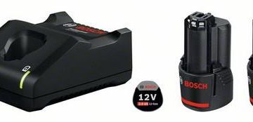 Bosch -EW 1600A019R8 battery charger +2xGBA 12V 2Ah
