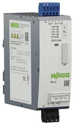 Wago 2787-2146/000-030 Pro 2 1-ph DC24V 10A TopBoost PowerBoost power supply
