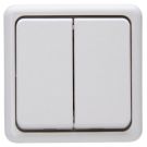Kopp 513502002 AP 10AX 250V arctic white series switch