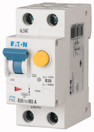 Eaton PXK-B20/1N/03-A FI/LS, 20A, 300mA, LS characteristic curve B, 1p+N, FI-Char: A , 236957