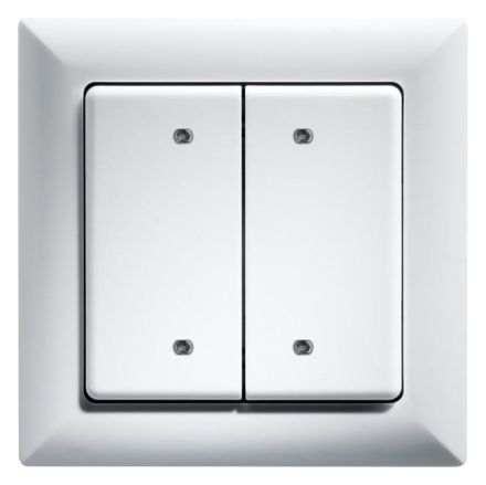 Eltako 30055652 B4T55E-pm E-Design55 polar white matt bus button
