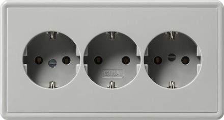 Gira 019942 SCHUKO 3f frame unified S-Color grey