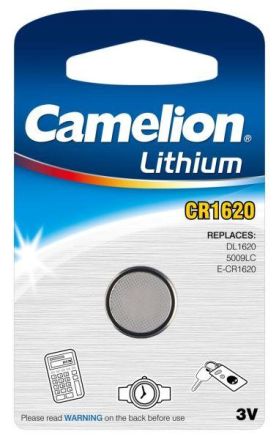 Hückmann 136698 Camelion CR1620 Lithium 3V/90mAh lithium button cell