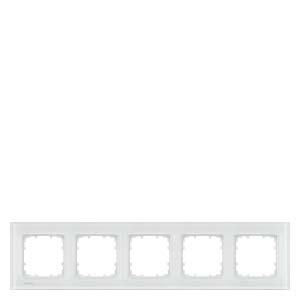 Siemens 5TG1205-1 frame 5-way glass white