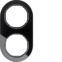 Berker 10122016 frame glass, black series R.classic