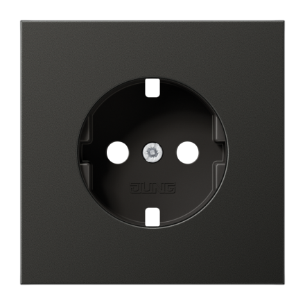 Jung AL1520PLAN cover for SCHUKO® sockets, painted aluminium, LS series, anthracite (painted aluminium)
