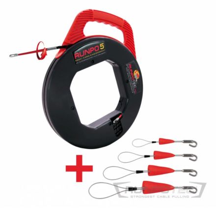 Runpotec Profi for pipe D:16-40mm+loop PK=4pcs cable pulling device