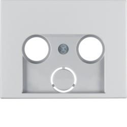 Berker 12017013 Central piece for antenna socket 2- and 3-hole aluminum Berker K.5