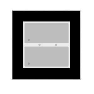 Issendorff 30313 LCN - GTS2TB white NFC Corona light black glass keypad