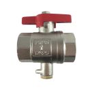 LINGG&JANKE 85999 Ball valve with sensor connection | M10 | 1 inch