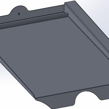 Schletter Solar 103005-049 Sheet replacement tile AluTile for Erlus Linea