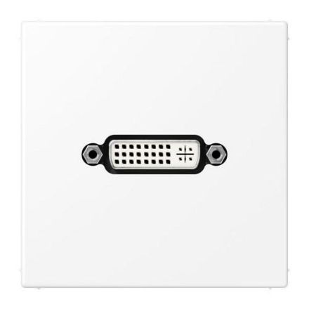 Jung MALS1193WWM Multimedia connection system DVI, LS series, snow white matt