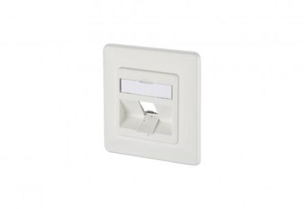 METZ CONNECT Keystone 1 port pure white RAL9010 undetermined connection box UP, 130B20D11002KE
