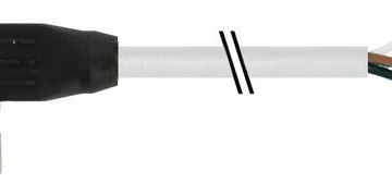 Murrelektronik 7000-12341-8622000 M12 Bu. 90° PUR 4x0.75 gr UL/CSA 20m circular connector