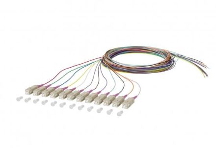METZ CONNECT SC-PC OM4 0.9mm 12 colors 2m fiber optic pigtail OpDAT, 150N1CO0020E