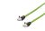 METZ CONNECT 10m RJ45 plug straight 8-pin green connection cable, 142M2X55100