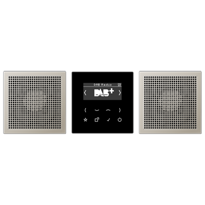 Jung DABES2 Smart Radio DAB+, Set Stereo, Series LS, Stainless Steel