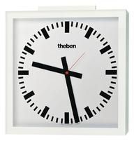 Theben 5009252 KNX indoor clock OSIRIA 251 BQ KNX 400x400mm white lacquer.