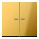 JUNG GO102KO5 KNX control rocker F10 LS series | 2-way | gold-colored