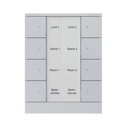 BUSCH-JAEGER SB/U8.0.11-83 KNX pushbutton sensor Tenton | 8-fold | aluminum silver
