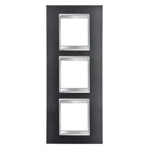 Gewiss GW16227VA LUX Inter 2+2+2M V Slate cover frame