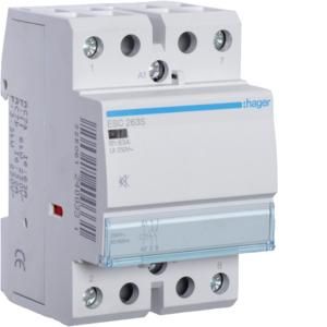 Hager ESC263S contactor 63A 2S 230V hum-free