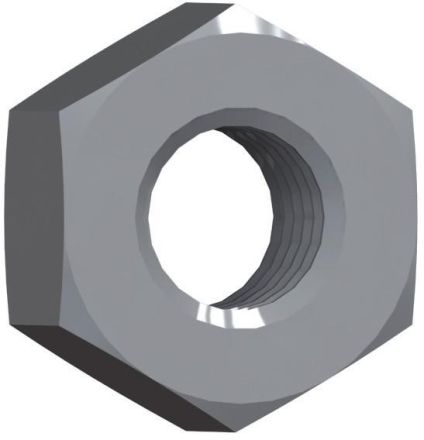 Reisser 000934V038-050000S-1 DIN 934, nuts, hexagon, M 5, stainless steel A2, pickled, passivated, packed 100 a