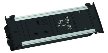 Bachmann 927.057 power strip 1f aluminum 2m 90° IP20