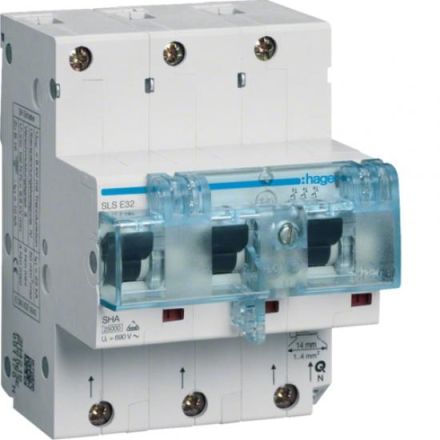 Hager HTN332E SLS switch 3-pole IG 32A for DIN rail