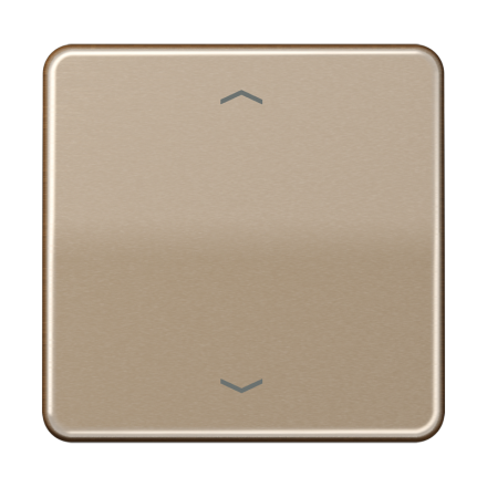Jung CD1700PGB LB management button 1-way, with arrow symbols, Duroplast painted, CD series, gold-bronze