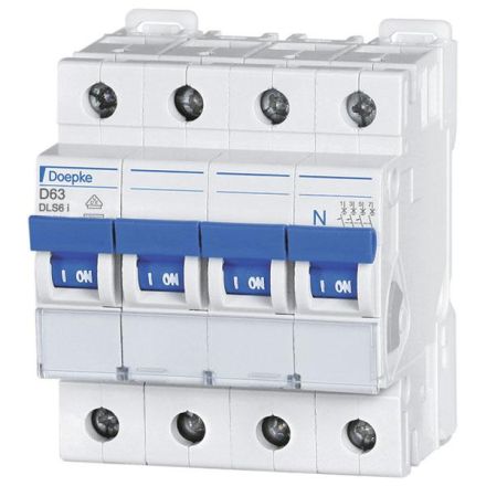 Doepke 09916501 DLS6I D10A 3-pole+N 10KA circuit breaker