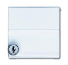 Busch-Jaeger 2118 GKSLN-34 intermediate ring with hinged lid, lockable, different locking alpine white