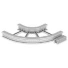 Unex 67626-04 90° grey RAL7035 135x600 R300 U23X flat bend