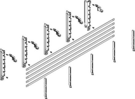 ABN deep 40mm with CU 12x5mm 5-pole 70mm busbar module (MTSC42515)