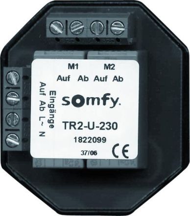 Somfy 1822108 Isolating relay blind AP TR2-U-230 2mot
