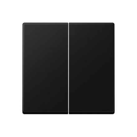Jung A1702BFSWM LB-Management button 2-way, thermoplastic painted, series A, graphite black matt