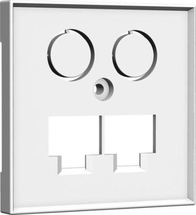 HomeWay HW-ZLLRWG55V1 TV LAN/LAN 55x55 central plate