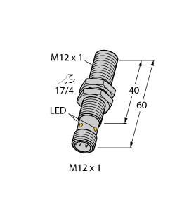 Turck 1615011 BI2.5FE-EM12FE-AP6X-H1141 Inductive sensor