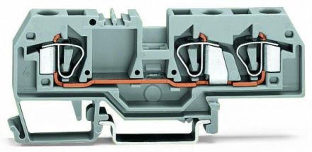 Wago 282-681 grey 6qmm 3 conductor feed-through terminal