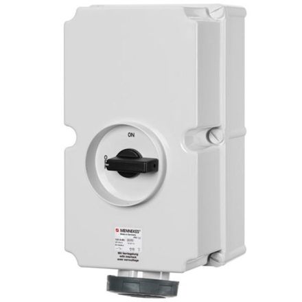 Mennekes 5690A DUO 125A 4-pole 7h 500V IP67 wall socket