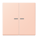 Jung LC995KO5234 rocker switch 2-way with light guide, LS series, locre rouge clair ( LC32112 )