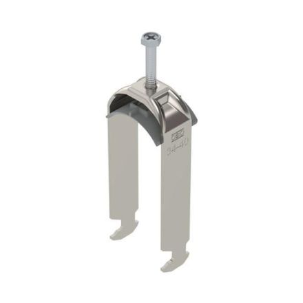 OBO Bettermann 1186337 2056 BS-H2-K-40 A2 34-40mm 2-way stainless steel clamp