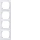 Eltako 30055757 R4UE55-pg E-Design55 polar white glossy cover frame