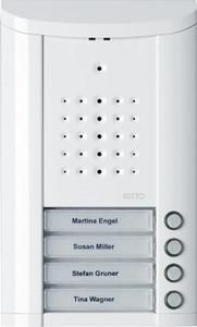 Ritto 1840470 Entravox door station audio, 4 WE, audio, white lacquered